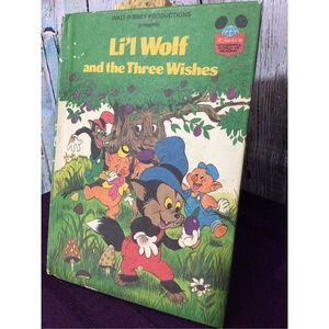 1984 Walt Disney’s Li’l Wolf and the Three Wishes Hardback